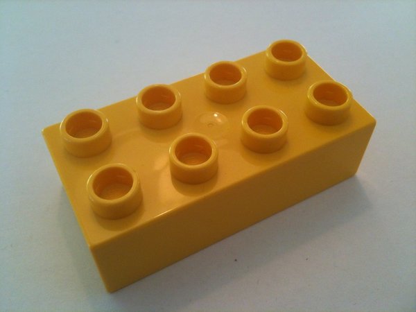 Lego Duplo Baustein 2x4 gelb