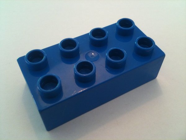 Lego Duplo Baustein 2x4 blau