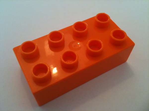Lego Duplo Baustein 2x4 orange