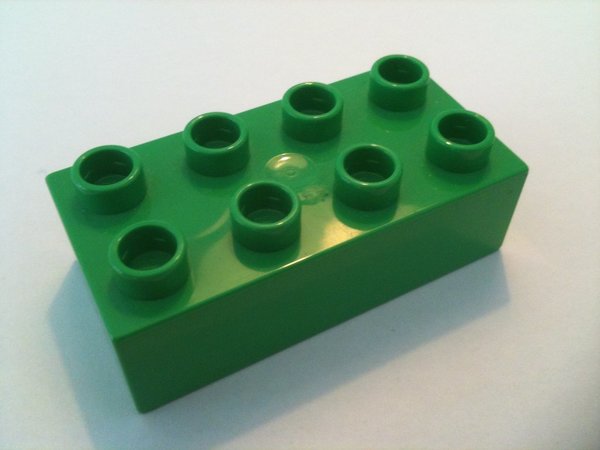Lego Duplo Baustein 2x4 hell-grün