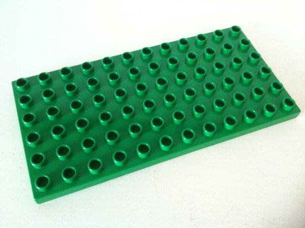 Lego Duplo Bauplatte 6x12 dunkel-grün