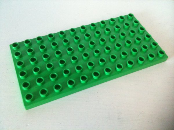 Lego Duplo Bauplatte 6x12 hell-grün
