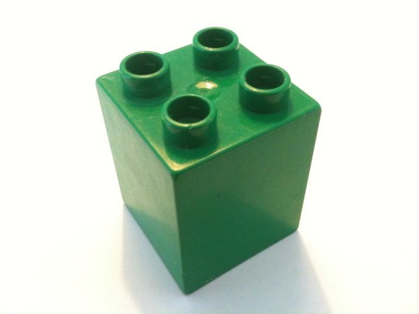 Lego Duplo Baustein 2x2x2 dunkel-grün