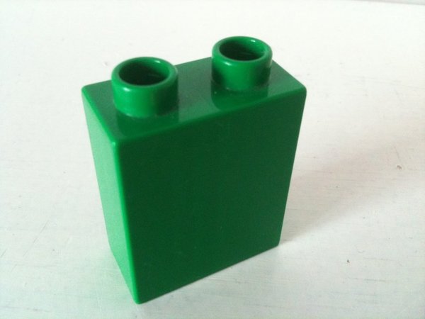 Lego Duplo Baustein 1x2x2 dunkel-grün