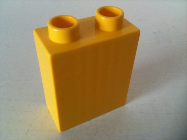 Lego Duplo Baustein 1x2x2 gelb