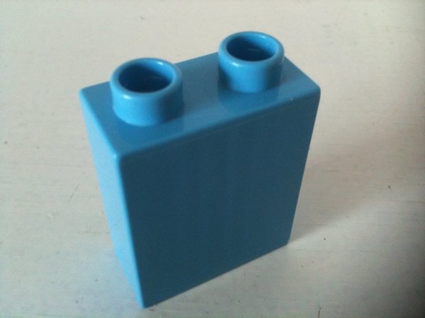 Lego Duplo Baustein 1x2x2 hell-blau