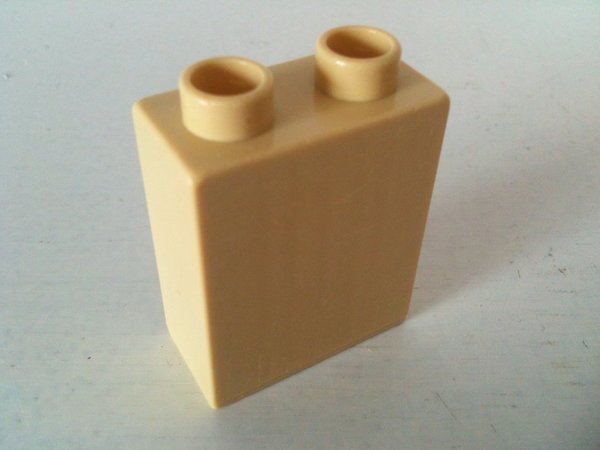 Lego Duplo Baustein 1x2x2 sand-hell