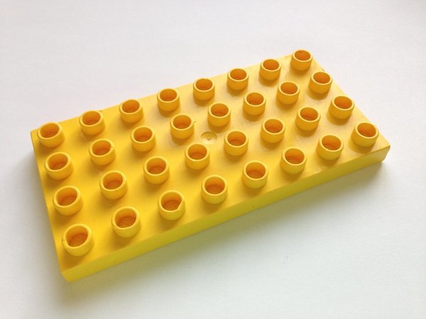 Lego Duplo Bauplatte 4x8 gelb
