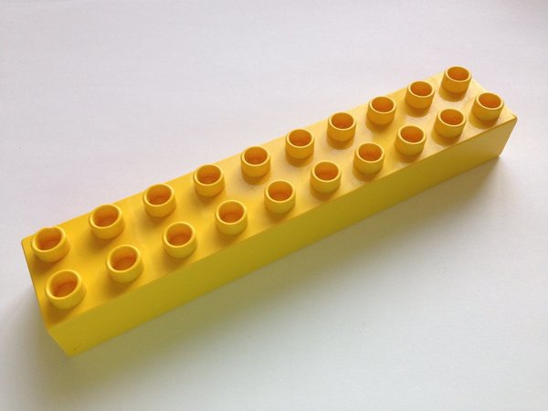Lego Duplo Baustein 2x10 gelb