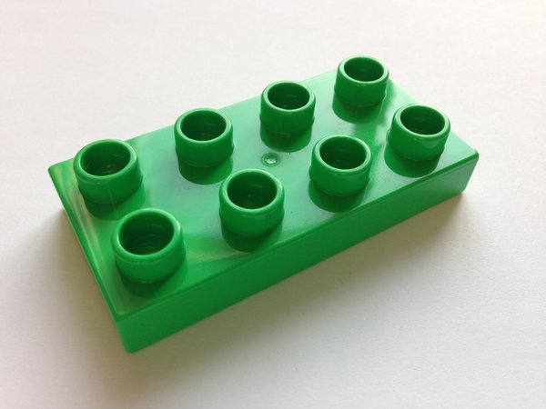 Lego Duplo Bauplatte 2x4 hell-grün