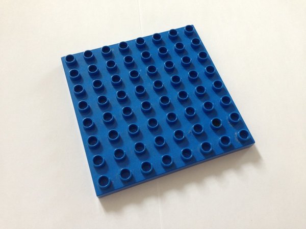 Lego Duplo Bauplatte 8x8 blau