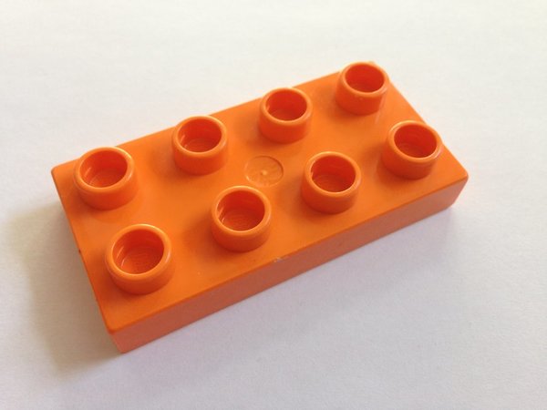 Lego Duplo Bauplatte 2x4 orange