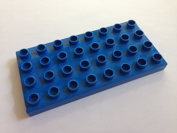 Lego Duplo Bauplatte 4x8 blau