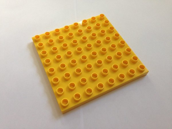 Lego Duplo Bauplatte 8x8 gelb
