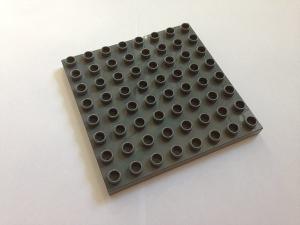 Lego Duplo Bauplatte 8x8 grau