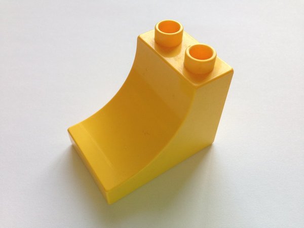 Lego Duplo Baustein 2x3x2 mit Ausbuchtung, gelb