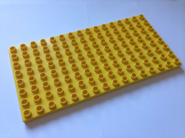 Lego Duplo Bauplatte 8x16 gelb