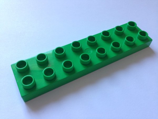 Lego Duplo Bauplatte 2x8 hell-grün