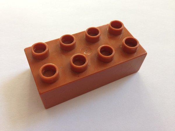 Lego Duplo Baustein 2x4 braun