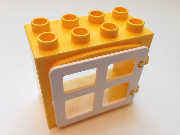 Lego Duplo Fenster gelb-weiß