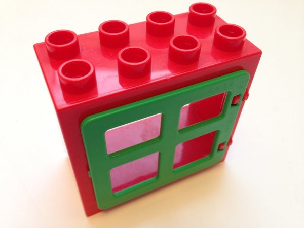 Lego Duplo Fenster rot-grün