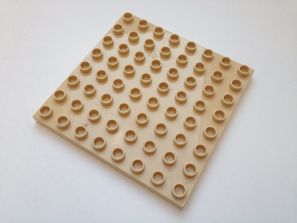 Lego Duplo Bauplatte 8x8 sand-hell