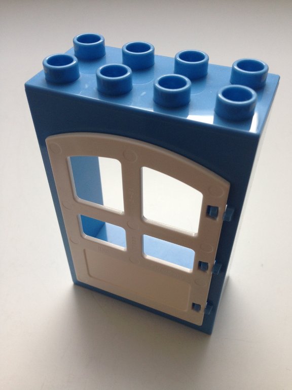 Lego Duplo Tür hellblau-weiß