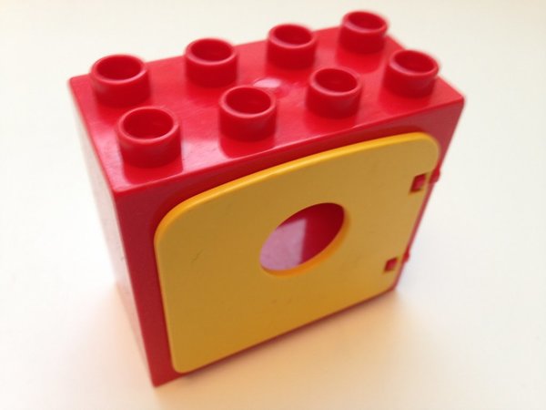 Lego Duplo Fenster / Tür rot-gelb_2