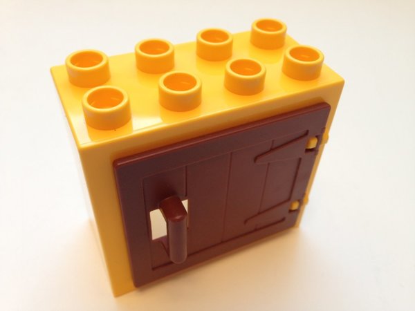 Lego Duplo Tür / Fenster gelb-braun