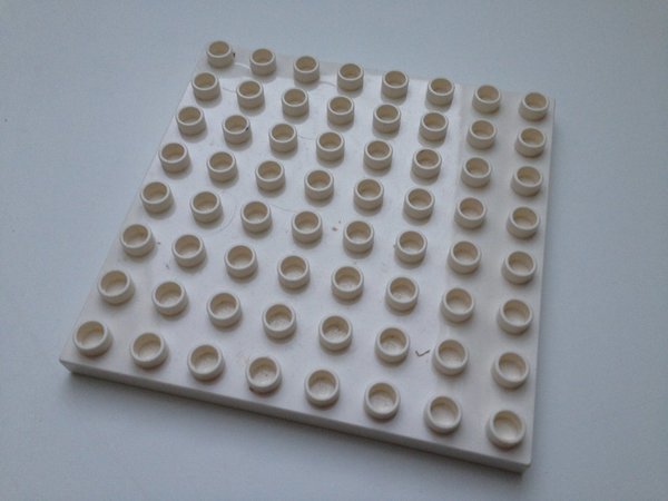 Lego Duplo Bauplatte 8x8 weiß