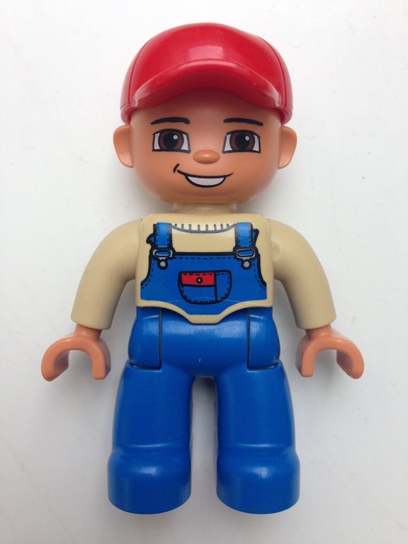 Lego Duplo Figur Bauarbeiter / Handwerker