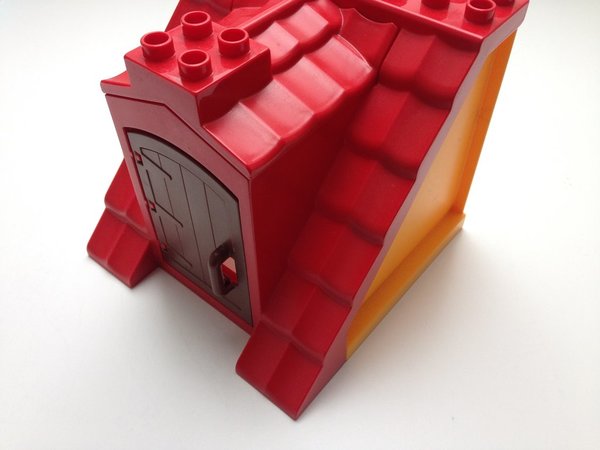 Lego Duplo Dach mit Seitenwänden & Tür_3