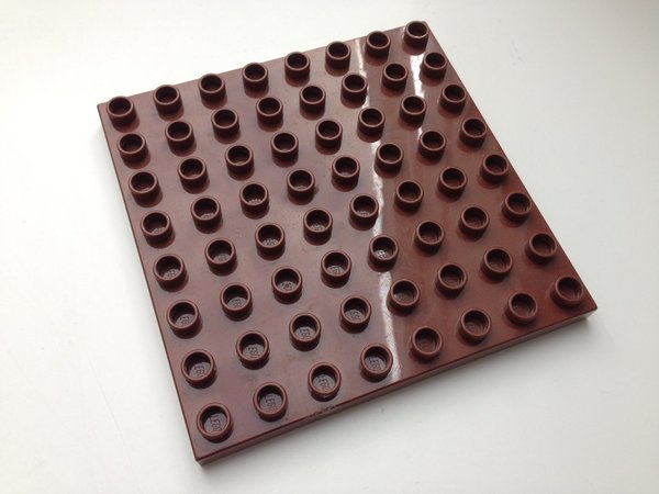 Lego Duplo Bauplatte 8x8 dunkel-braun