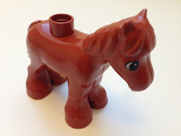 Lego Duplo Pferd / Pony hellbraun
