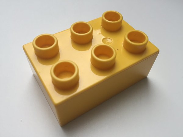 Lego Duplo Baustein 2x3 gelb
