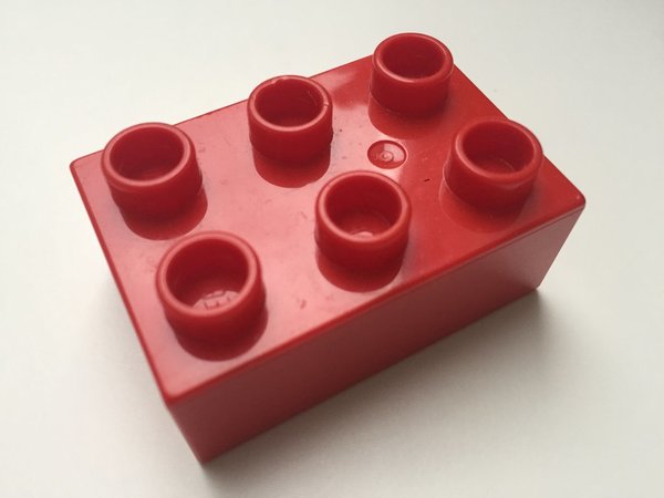 Lego Duplo Baustein 2x3 rot