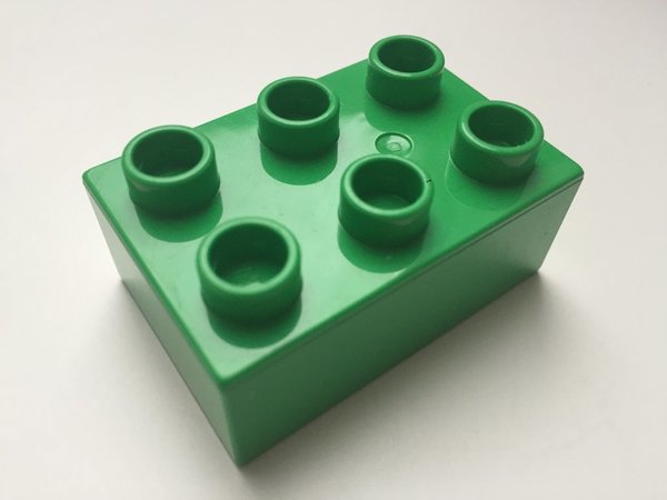 Lego Duplo Baustein 2x3 hell-grün