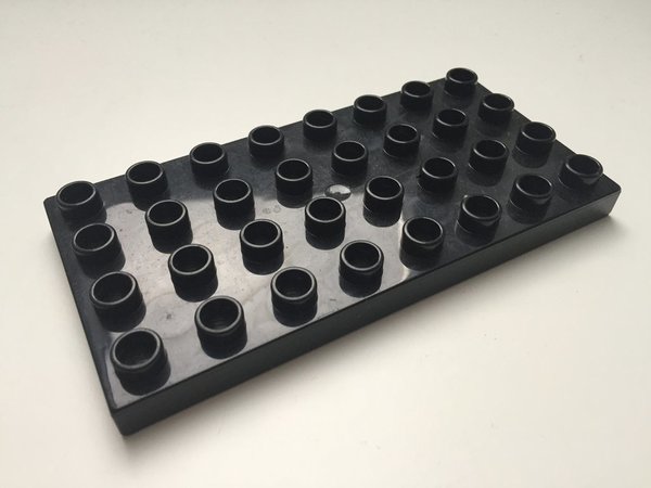 Lego Duplo Bauplatte 4x8 schwarz