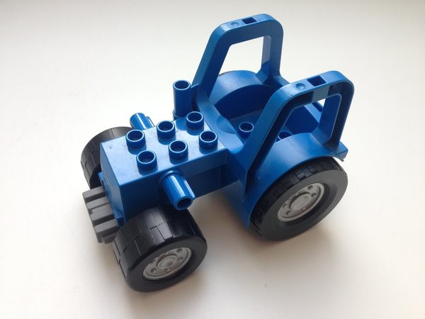 Lego Duplo großer Traktor blau-grau