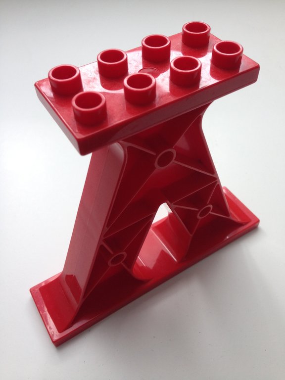 Lego Duplo große Stütze / Pfeiler in rot