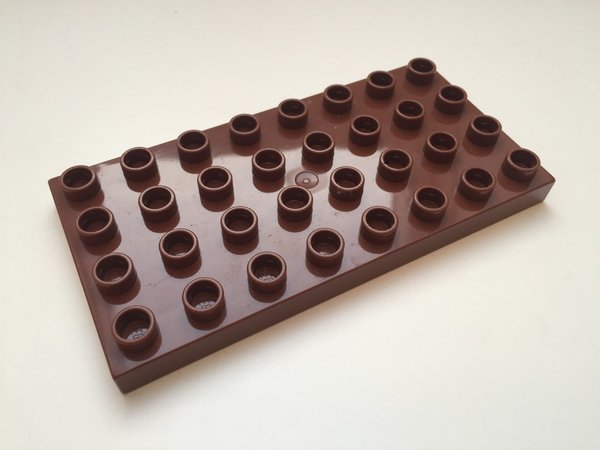 Lego Duplo Bauplatte 4x8 dunkel-braun
