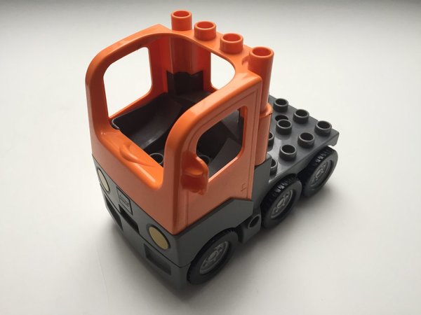 Lego Duplo LKW-Zugmaschine, orange-grau