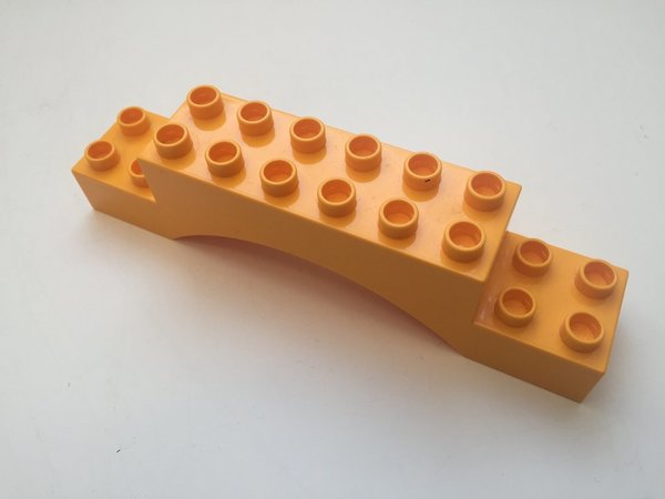 Lego Duplo Brücke / Torbogen in hell-orange