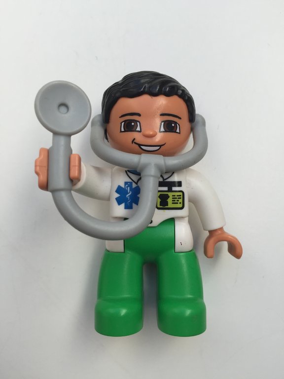 Lego Duplo Figur Arzt mit Stethoskop