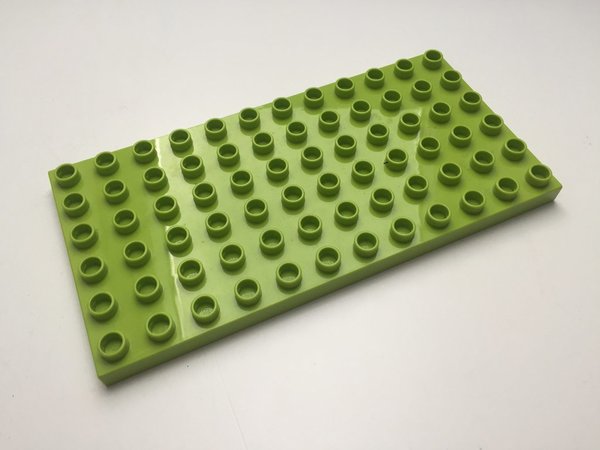 Lego Duplo Bauplatte 6x12 limetten-grün
