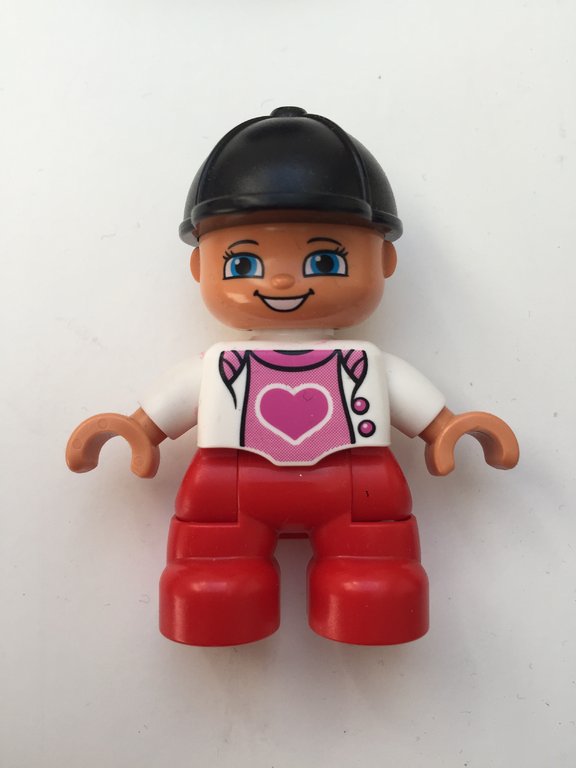 Lego Duplo Figur Kind / Mädchen mit Reitkappe_2