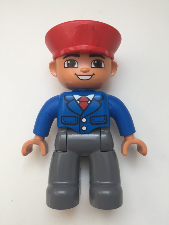Lego Duplo Figur Schaffner / Zugbegleiter