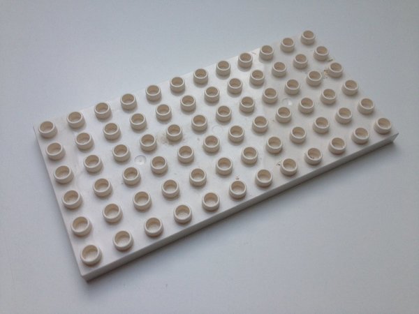 Lego Duplo Bauplatte 6x12 weiß