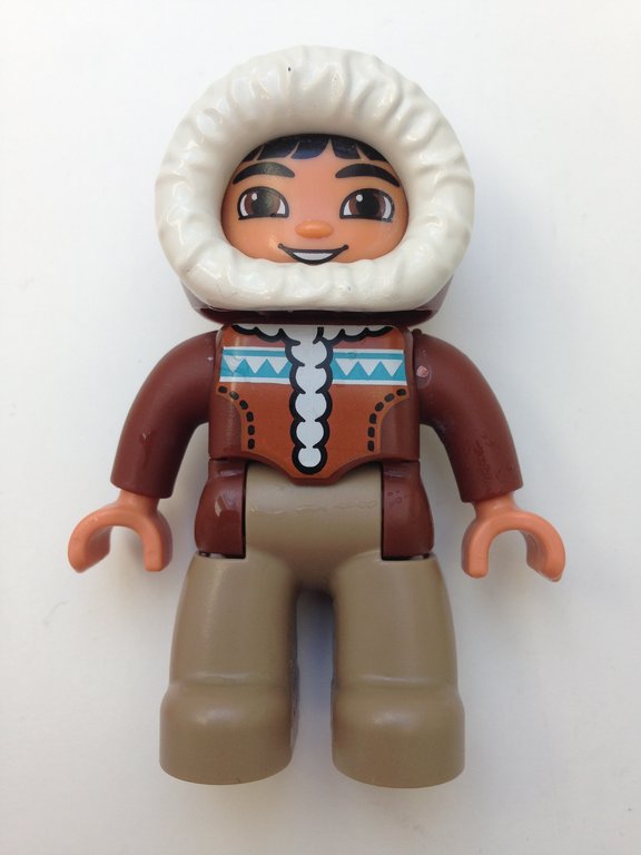 Lego Duplo Figur Eskimo mit dicker Jacke
