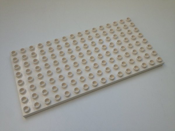 Lego Duplo Bauplatte 8x16 weiß